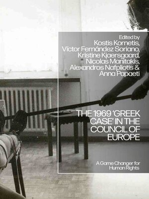 cover image of The 1969 'Greek Case' in the Council of Europe